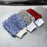 Dual-Sided Microfiber Car Wash Mitts - Color Options