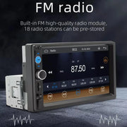 7 in Single-DIN MP5 Receiver with Wired CarPlay/Android Auto & Camera