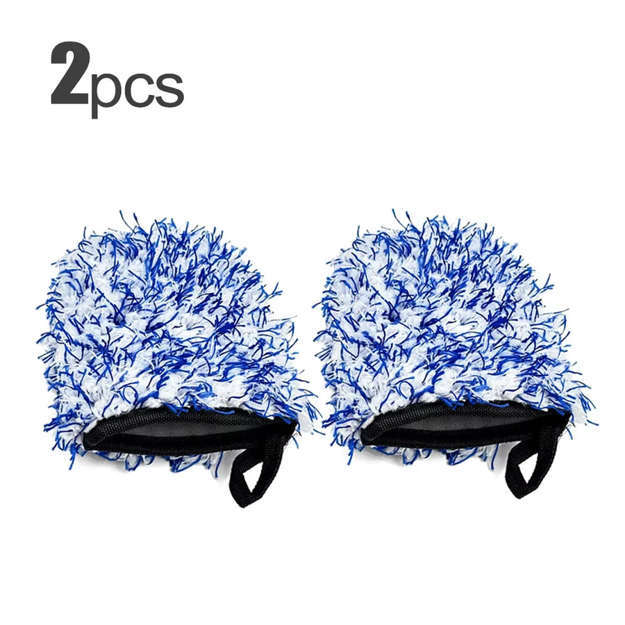 Microfiber Wheel Cleaning Mitts for Rims & Spokes