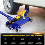 2-Ton Hydraulic Trolley Floor Jack with Carry Case