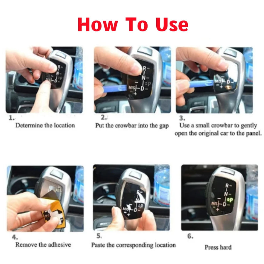 Gear Shift Panel Trim Cover Set for BMW X1, X3, X5, X6, M3 and M5