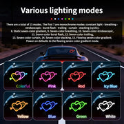 Solar-Powered RGB Car Window Ambient Light