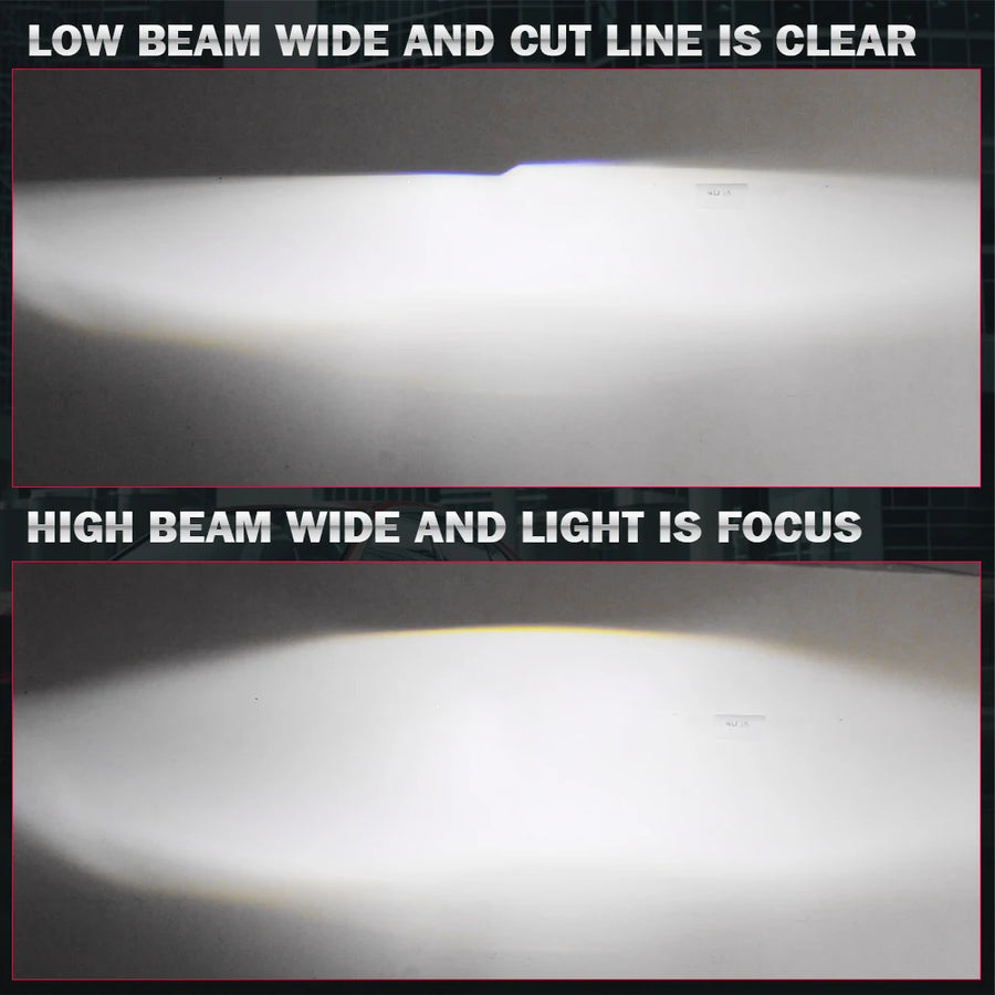 Bi-Xenon Projector Lens for H1/H4/H7/9005/9006 – Halo Ring