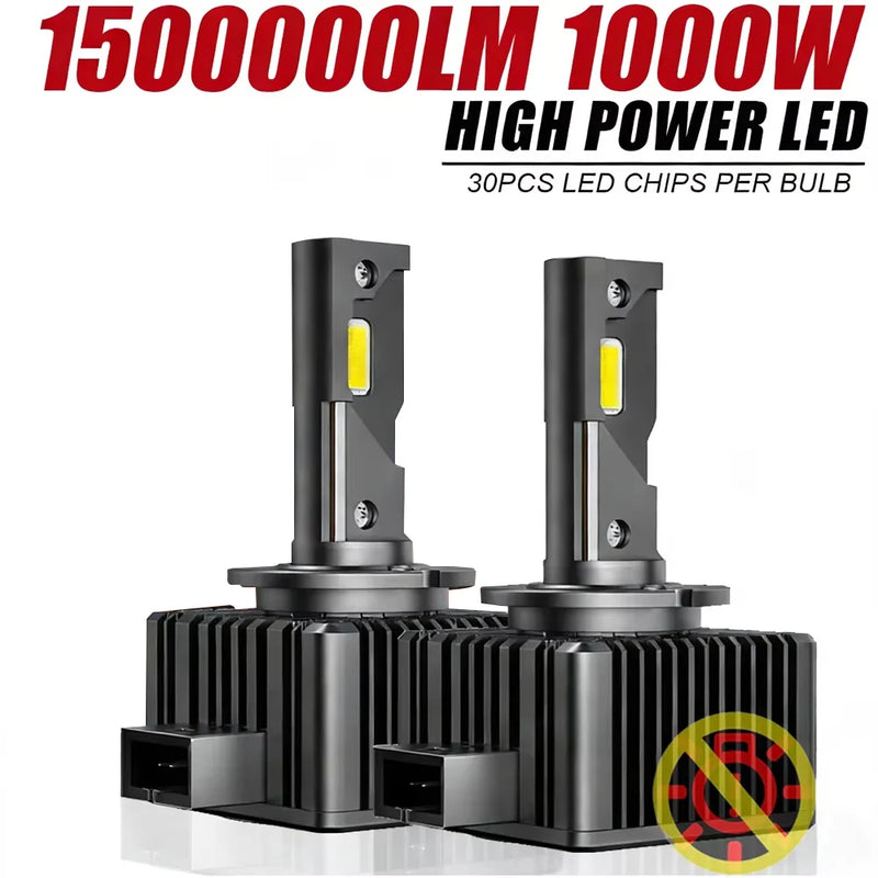 D1S/D2S/D3S/D4S/D5S/D8S LED Headlight Conversion Bulb – 6000K, CANBUS