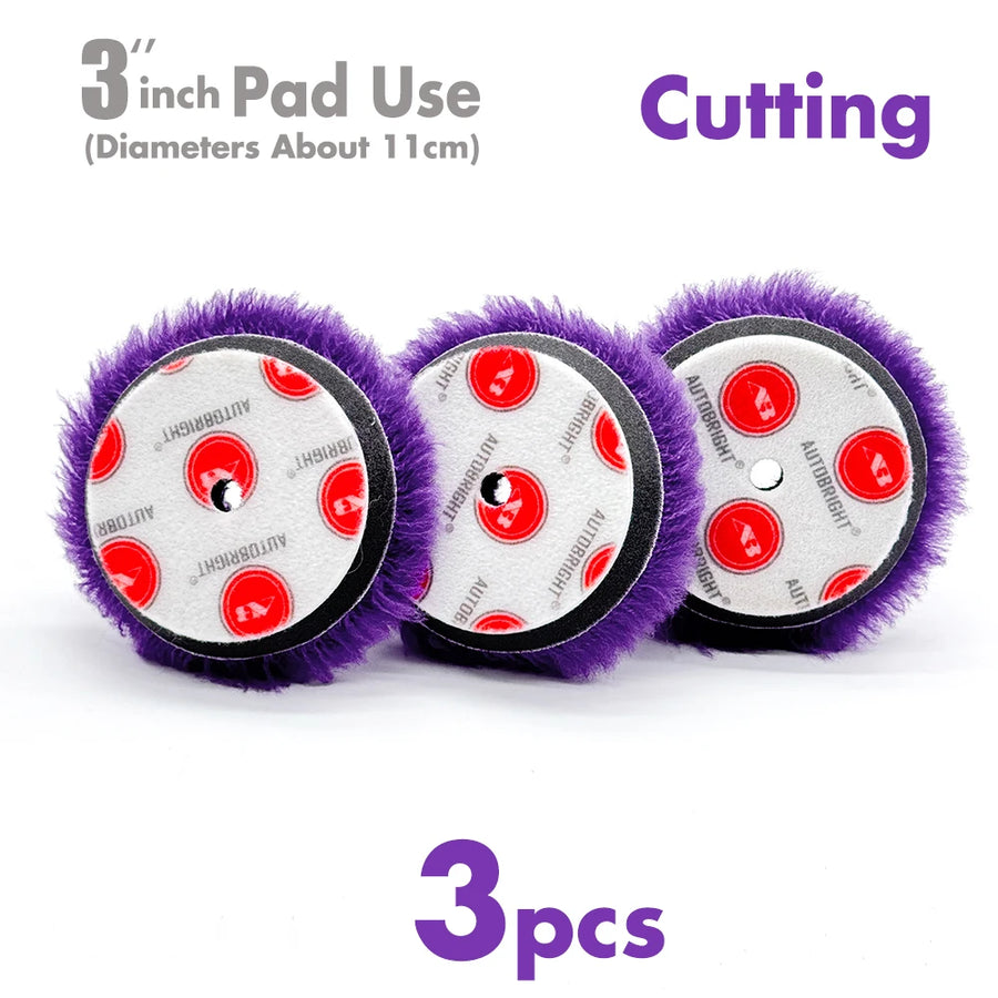 Wool Polishing Pads for 3-Inch Backing Plates