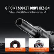 9-Piece 1/2-Inch Drive Deep Impact Socket Set, 29-38mm