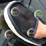 Thickened fleece gloves for car washing fleece cleaning gloves car maintenance waxing supplies cleaning