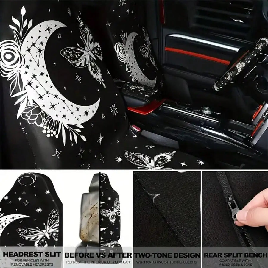 Butterfly-Themed Universal Interior Accessory Set – 18 Pieces