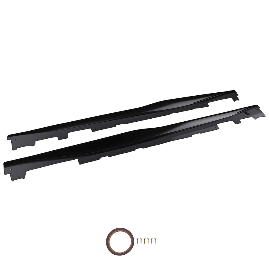 Matte Black Side Skirt Extensions for 2016–2023 Chevrolet Camaro