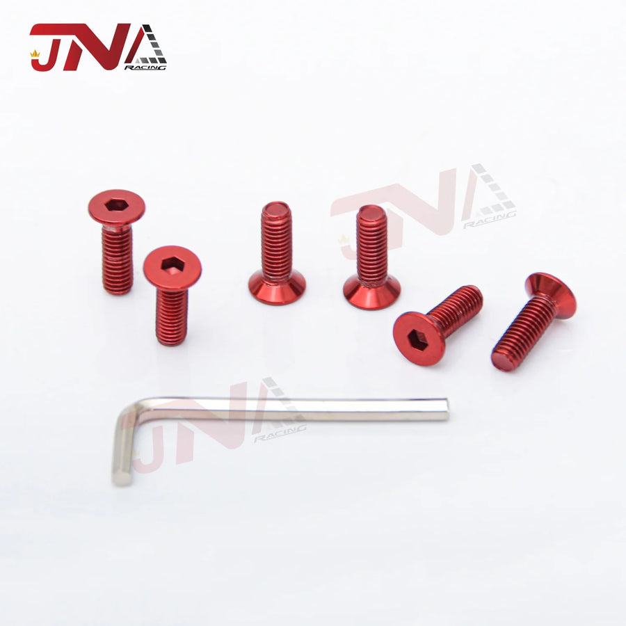 6-Piece Car Modified Steering Wheel Screws Bolts + 1-Piece Hex Wrench