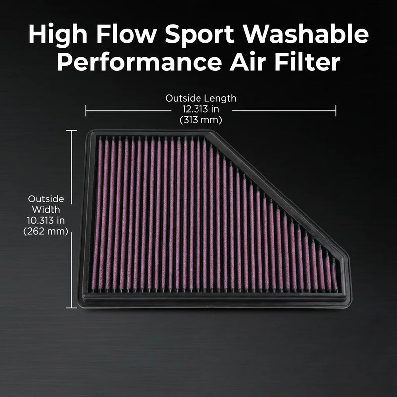 High-Flow Engine Air Filter for Cadillac ATS/CTS & Chevrolet Camaro 2013-2024