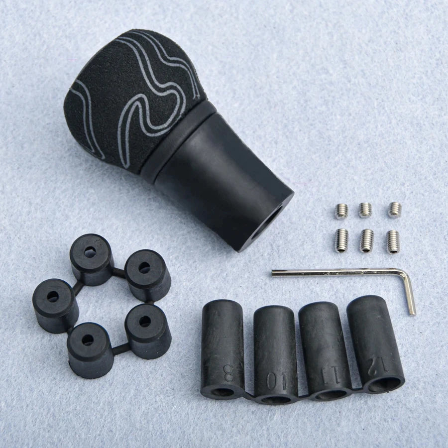 Universal Suede-leather Graffiti Manual Gear Shift Knob