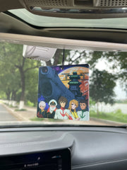 Space Battleship Retro Anime Hanging Car Air Freshener