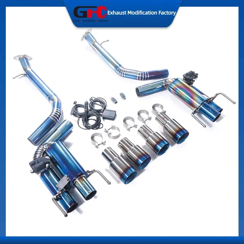 Titanium Alloy Valved Cat-Back Exhaust System for Lexus GS F RC F 2014-2024