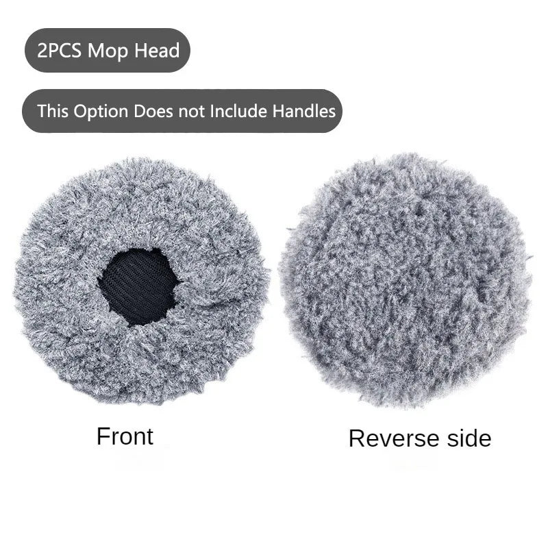 Three-Section Telescoping Car Wash Mop with Double Brush Head