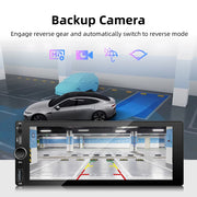 6.86-Inch 1-DIN Wireless CarPlay and Android Auto Car Stereo