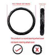 Steering Wheel Cover – diamond-look, 15 inches