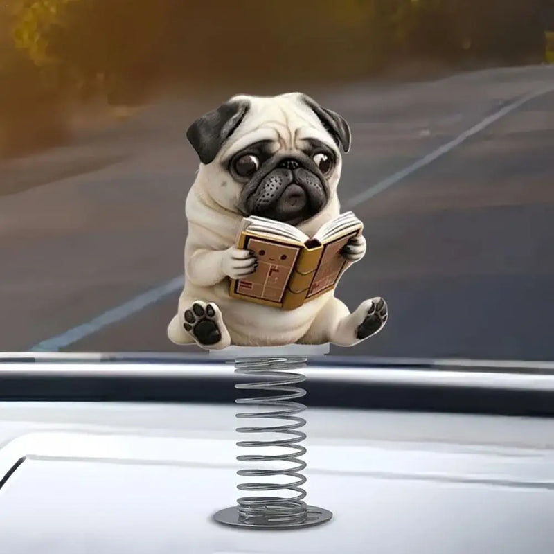 Cartoon Bobblehead Car Dashboard Ornament