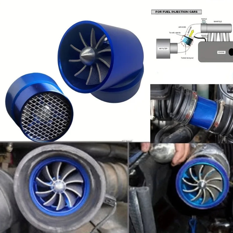 55 mm Single-Fan Air-Intake Turbine Insert – Blue