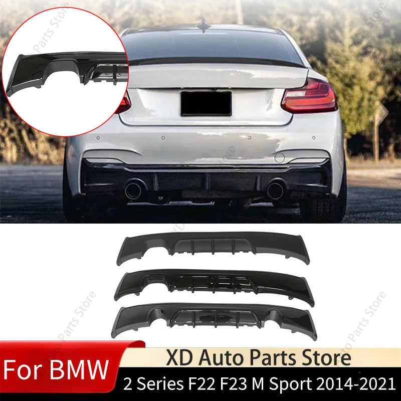 Front Bumper Lip Splitter for BMW 2 Series Coupe 2 Door 2014-2021