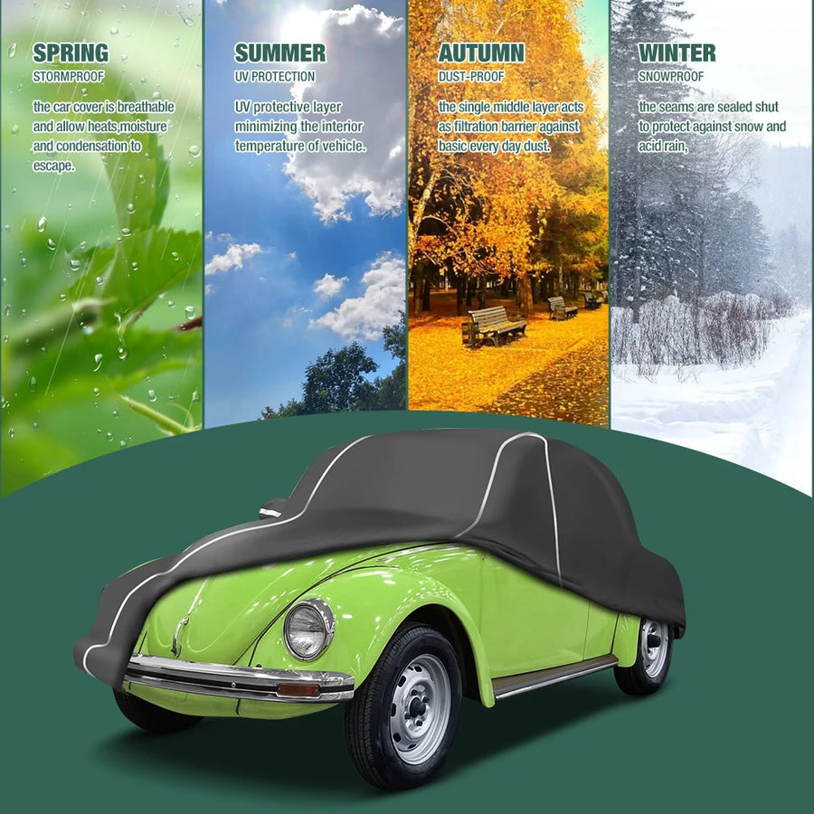 All-weather Outdoor Car Cover for Volkswagen Beetle Sedan 1960-1980