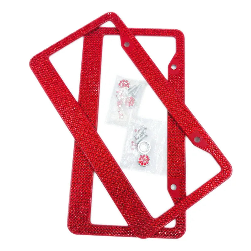 Universal Bling Stainless Steel License Plate Frame