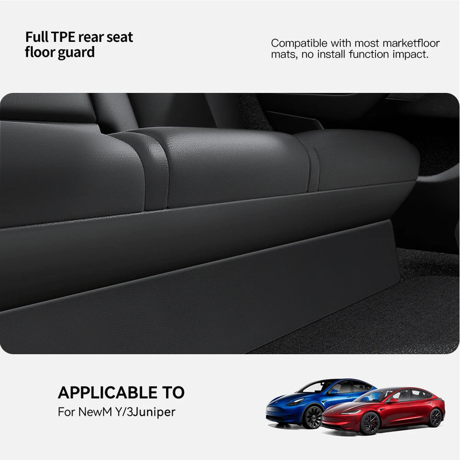 Rear Seat Anti-kick Protective Mat for Tesla Model 3/Y