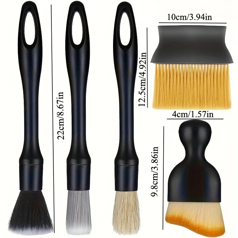 12-Piece Interior and Wheel Detailing Brush Set