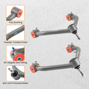 Front Left & Right Upper Control Arm Set for GMC Sierra 2500HD/3500HD 8-Lug with 2-4-Inch Lift