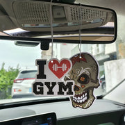 I Love Gym Hanging Car Air Freshener