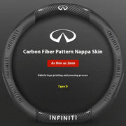 Carbon-Fiber-Leather Steering Wheel Cover – Select Infiniti Models