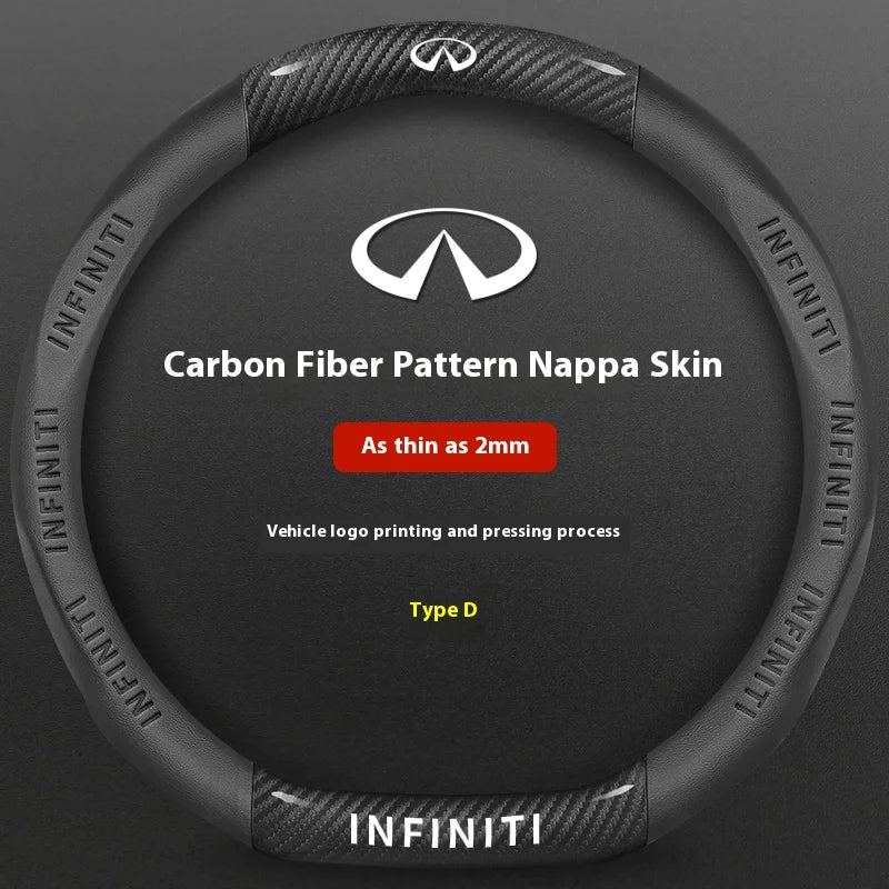 Carbon-Fiber-Leather Steering Wheel Cover – Select Infiniti Models
