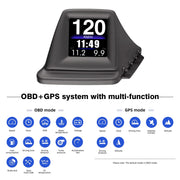 OMP GPS/OBD2 Car Head-Up Display and Digital Performance Gauge