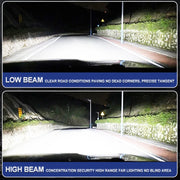 2-Piece H1/H3/H4/H7 LED Headlight Bulb – 6000K, Fanless