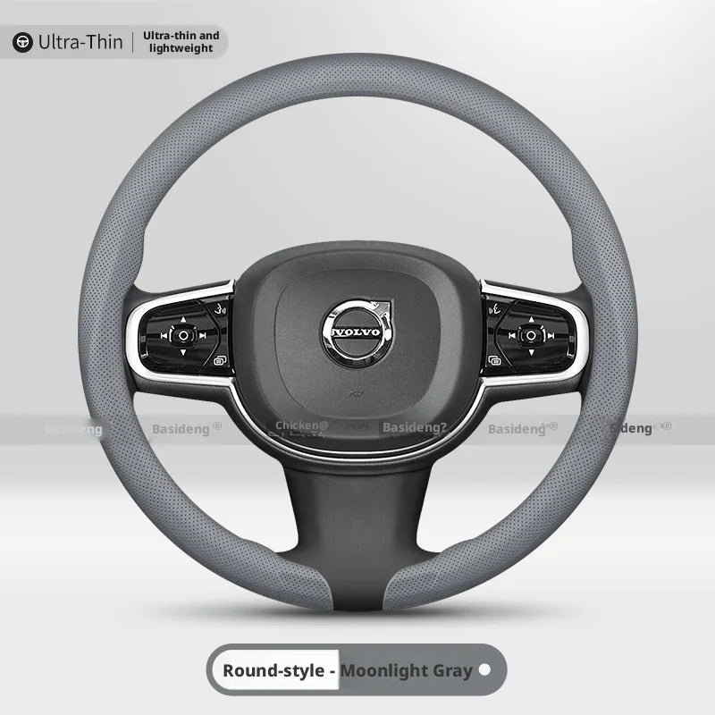 Nappa Steering Wheel Cover for Volvo XC60 XC40 XC90 EX40 EX90 V60 V40 V90 S60 S90