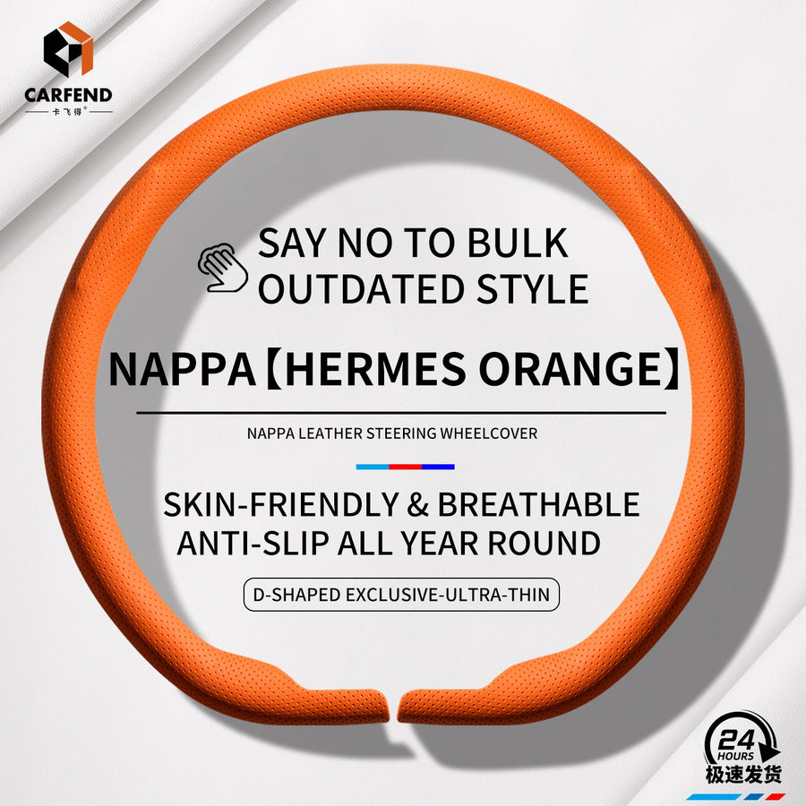 Universal Nappa Leather Car Steering Wheel Cover