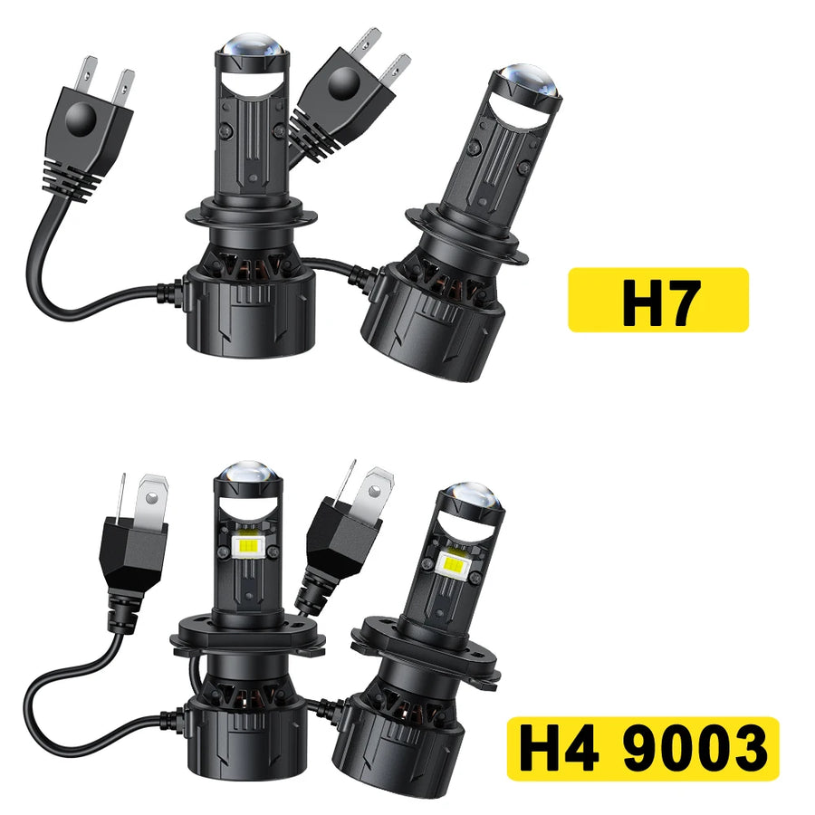 H4/H7 LED Headlight Bulb – 6500K, CANBUS, Projector-Compatible