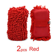 Chenille & Mesh Car Wash Mitts, 2-Pack