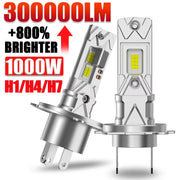 H1/H4/H7/H11/9005/9006 LED Headlight Bulb – 6000K, CANBUS