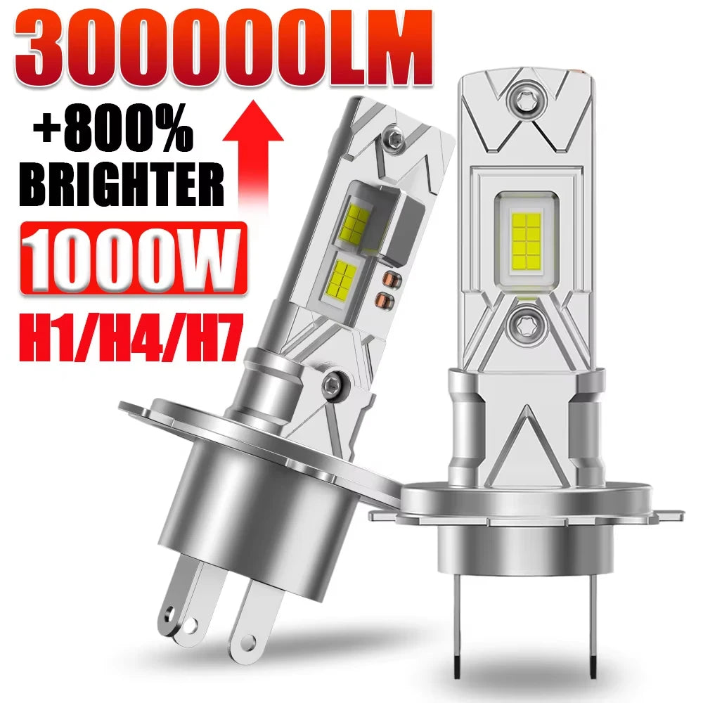 H1/H4/H7/H11/9005/9006 LED Headlight Bulb – 6000K, CANBUS