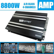 4-Channel Class AB 8800W Car Audio Amplifier