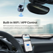 Kawa 2K Dash Cam with Wi-Fi App Control