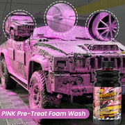Concentrated Pink Snow-Foam Car Wash Shampoo – 100–473 ml