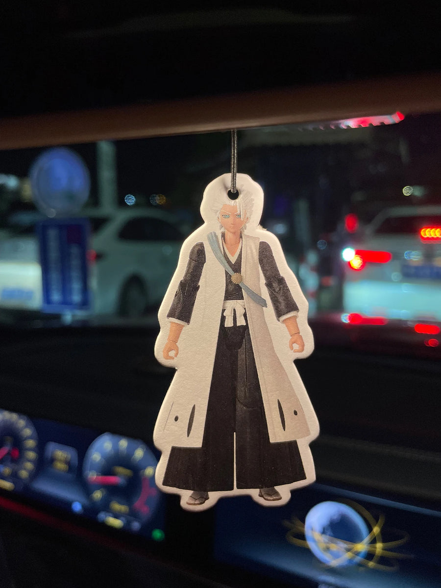 Toshiro Hitsugaya Bleach Anime Figure‑Style Hanging Car Air Freshener