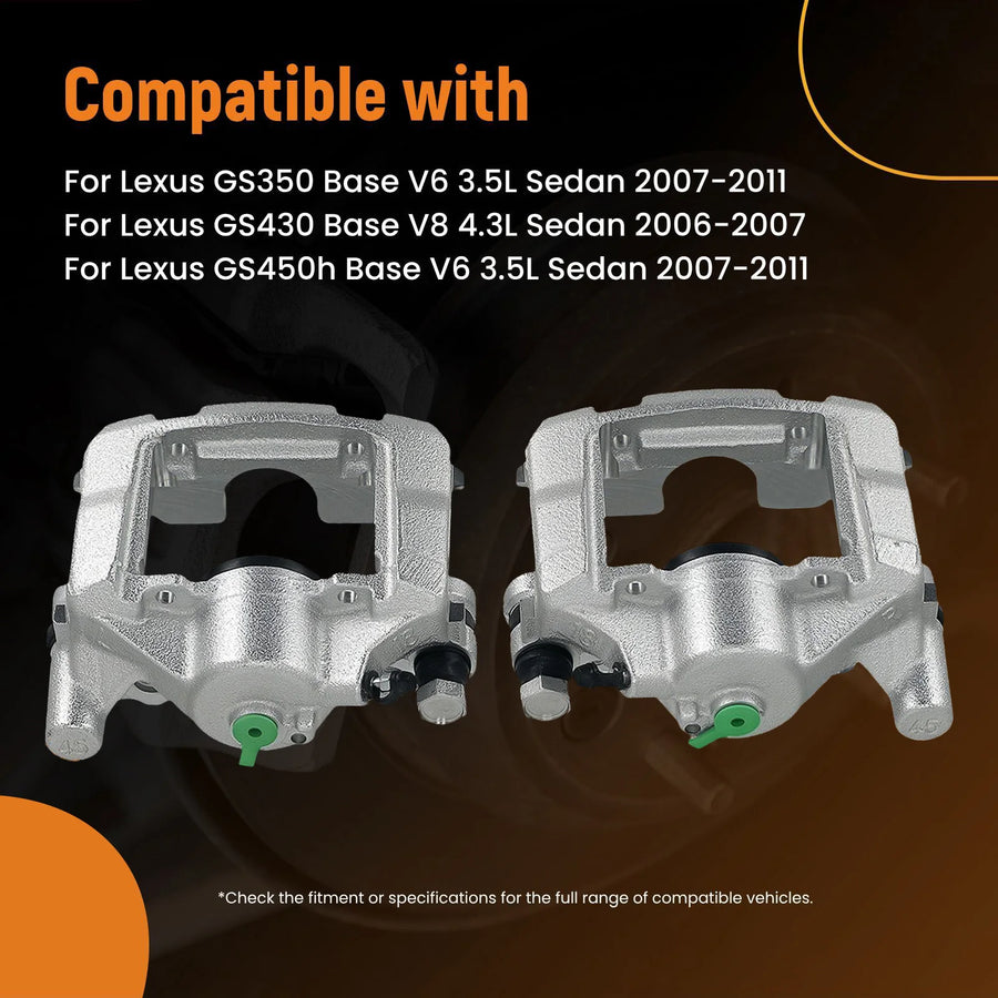 Rear Left and Right Brake Caliper Set for 2006-2013