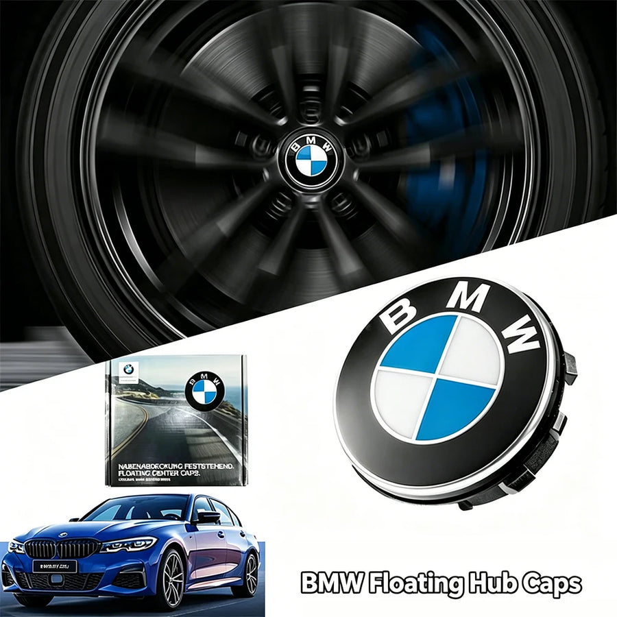 4-Piece 56mm 68mm Floating Wheel Center Caps for BMW E36 E46 E90 E39 E60 F10 F30 X3 X5 X6 G20 G30 M3