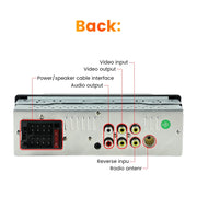 5.2-Inch 1-DIN Bluetooth Touchscreen Car Stereo