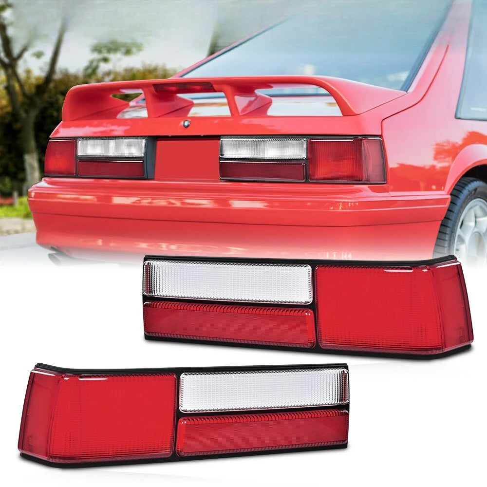 Tail Light Lens Set for Ford Mustang 1987–1993 – Left and Right Pair
