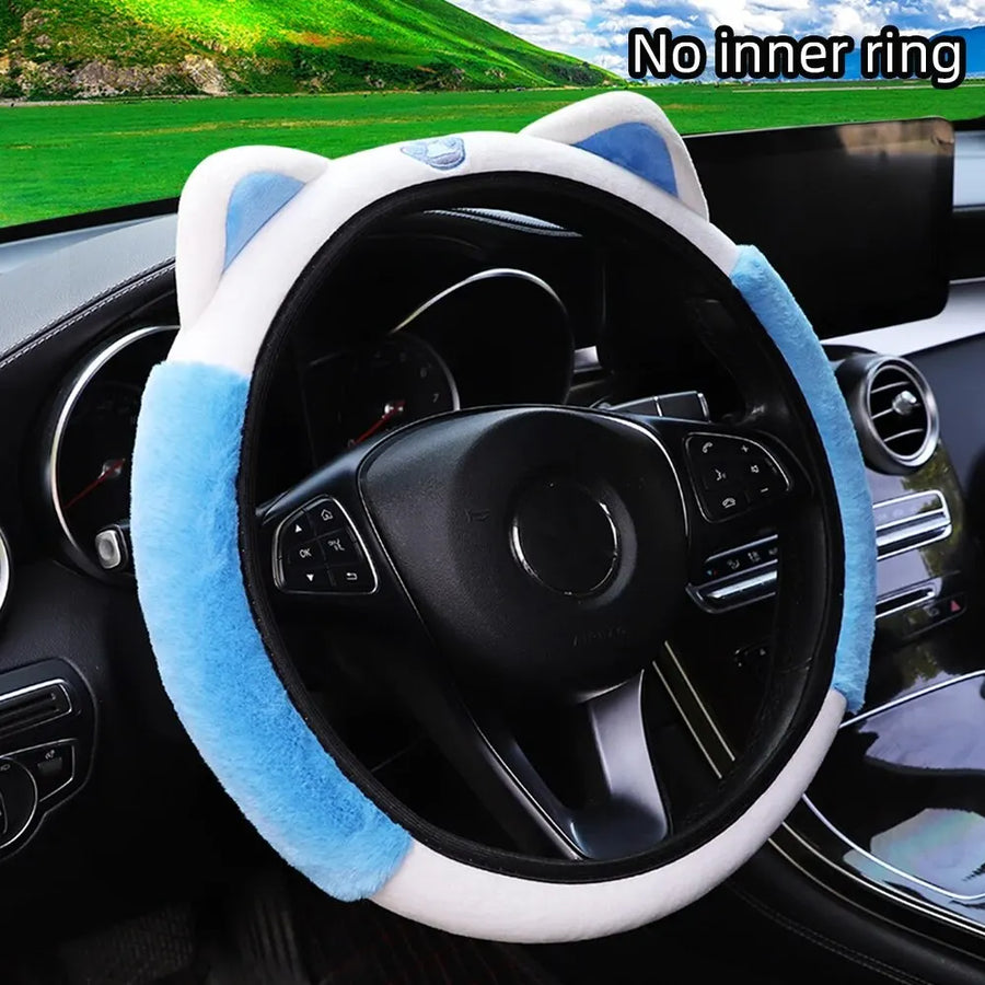 Steering Wheel Cover – plush, 15INCH, 15INCH