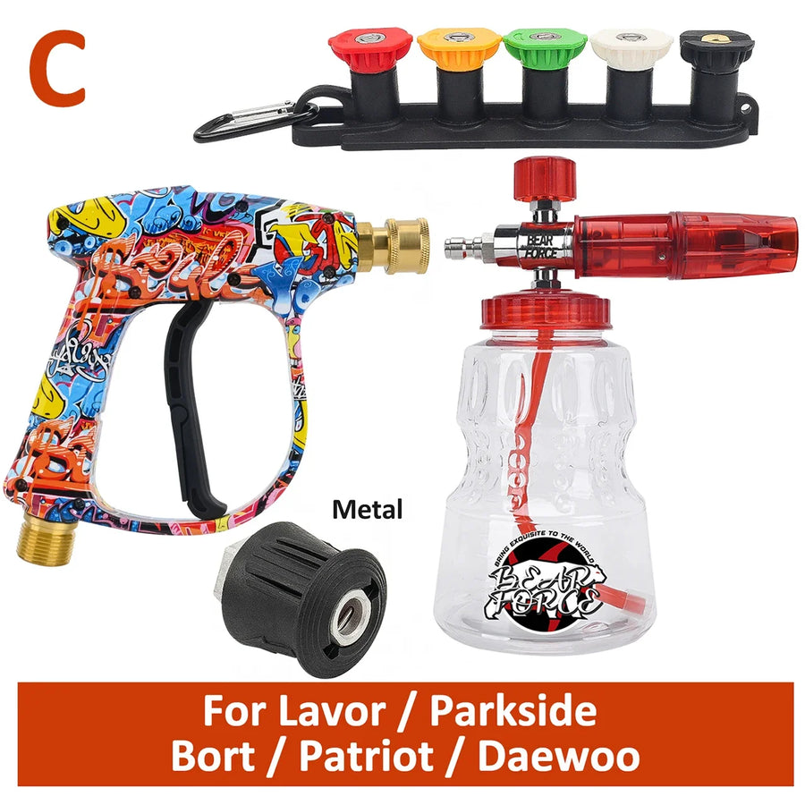 Pressure Washer Spray Gun and Foam Cannon Kit – Select Connector